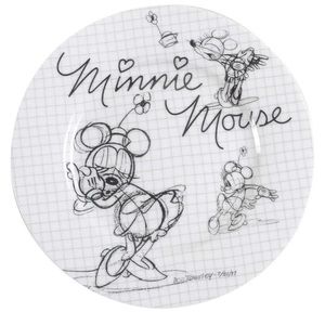 Disney Minnie Sketch Salad Plate
